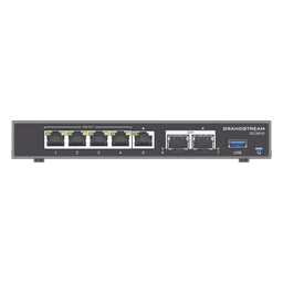 4 en 1: Firewall Nueva Generación, Router, IP PBX (24 usuarios / 8 llamadas), Switch Gigabit de 5 Puertos (4 PoE) y 2 Puertos SFP 2.5 Gigabit