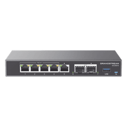 4 en 1: Firewall Nueva Generación, Router, IP PBX (24 usuarios / 8 llamadas), Switch Gigabit de 5 Puertos (4 PoE) y 2 Puertos SFP 2.5 Gigabit