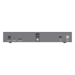 4 en 1: Firewall Nueva Generación, Router, IP PBX (24 usuarios / 8 llamadas), Switch Gigabit de 5 Puertos (4 PoE) y 2 Puertos SFP 2.5 Gigabit