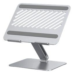 Soporte de Aluminio para Laptop | Ajustable 180° | Soporta Laptops de 10 a 17.3''| Capacidad de Carga 5Kg | Excelente Estabilidad | Diseño Para Alta Disipación de Calor | Altura y Angulo Ajustable | Plegable y Portátil.