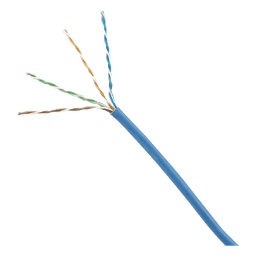 Bobina de Cable UTP 305 Metros (1000 Pies) de Cobre, TX5e, PanNet, Azul, Categoría 5e, 24 AWG, CMP (Plenum), de 4 Pares