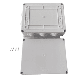 Caja de Derivación para Exterior / IP65 / IK07 / 10 Entradas / 200 x 155 x 80 mm (7.9 x 6.1 x 3.1 in) / ABS Aislante