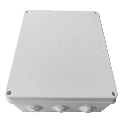Caja de Derivación para Exterior / IP65 / IK07 / 12 Entradas / 300 x 250 x 120 mm (11.8 x 9.8 x 4.7 in) / ABS Industrial