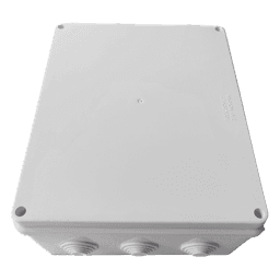 Caja de Derivación para Exterior / IP65 / IK07 / 12 Entradas / 300 x 250 x 120 mm (11.8 x 9.8 x 4.7 in) / ABS Industrial