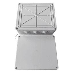 Caja de Derivación para Exterior / IP65 / IK07 / 12 Entradas / 300 x 250 x 120 mm (11.8 x 9.8 x 4.7 in) / ABS Industrial