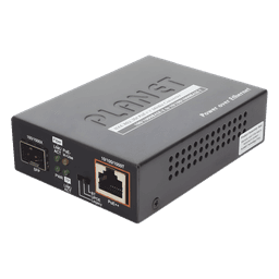 Convertidor de Medios PoE, 1 Puerto RJ45 Gigabit con Salida PoE 802.3af/at/bt (Hasta 60 W)/ 1 Puerto SFP 100/1000BASE-X
