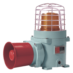 Combinación de baliza LED ámbar con sirena electrónica / 120 dB / ATEX / IP66 / 24 VCD / Zonas peligrosas