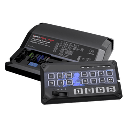 Sirena Vehicular de 200W de Potencia, Con Controlador de Panel Deslizante de 19 botones, indicador de flecha de tráfico de 6 LED, 12 Salidas Auxiliares