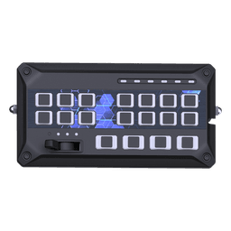 Sirena Vehicular de 200W de Potencia, Con Controlador de Panel Deslizante de 19 botones, indicador de flecha de tráfico de 6 LED, 12 Salidas Auxiliares