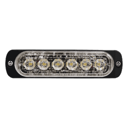 Luz Auxiliar LED / 6 LED Alta Potencia / Perfil Bajo 9 mm / SAE Clase 1 / ECE R65 / IPX7 / Sincronización 15 Unidades