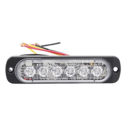 Luz Auxiliar LED / 6 LED Alta Potencia / Perfil Bajo 9 mm / SAE Clase 1 / ECE R65 / IPX7 / Sincronización 15 Unidades