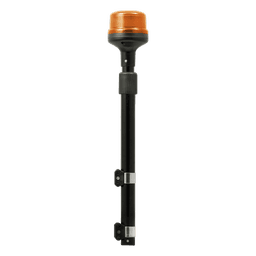 Luz Telescópica para Motocicletas / 8 LED / Ámbar / 12~24 VCD / 11 Patrones de Destello / IP6K6 / Perfil Bajo 88 mm