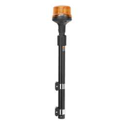 Luz Telescópica para Motocicletas / 8 LED / Ámbar / 12~24 VCD / 11 Patrones de Destello / IP6K6 / Perfil Bajo 88 mm