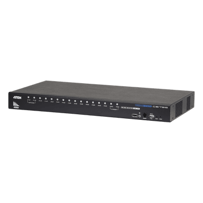 Consola KVM USB | 16 Computadoras HDMI | Hub USB 2.0 | Modo Multipantalla | Video DynaSync™ | Soporta Audio | Calidad 1080p/1920x1200 | Soporte Multiplataforma