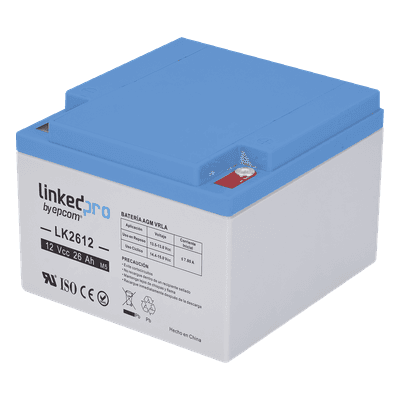 Batería de Respaldo AGM / 12 V / 26 Ah / Vida Útil 5 Años / Terminales M5 / Certificación UL