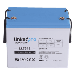 Batería de respaldo 12 V |  75 Ah | AGM | Especial para equipo electrónico | UPS  | Sistemas de Emergencia | Aplicaciones Fotovoltaicas | Terminales T3