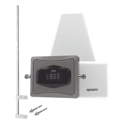 Amplificador Celular 4G / Triple Banda 850/1900/2100 MHz / Ganancia 68 dB / Cobertura 600 m² / Multicompañía