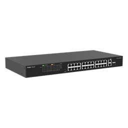 Switch PoE+ No Administrable / 24 Puertos 10/100 PoE+ / 2 Uplinks Gigabit / 370W PoE / 8.8 Gbps / 1.44 ft x 0.70 ft x 0.14 ft