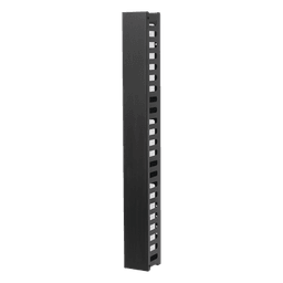 Organizador de Cable Vertical de 24 Unidades Rack Sencillo, Compatible con Racks Serie EIRL y EIQR