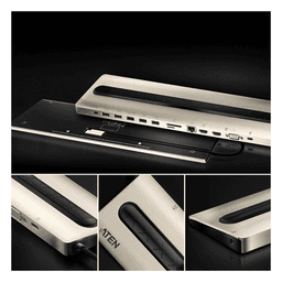 Docking station USB-C multipuerto con power pass-through