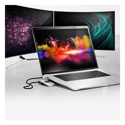 Docking station USB-C multipuerto con power pass-through