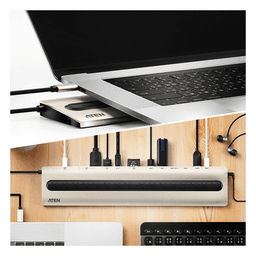 Docking station USB-C multipuerto con power pass-through