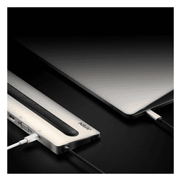 Docking station USB-C multipuerto con power pass-through