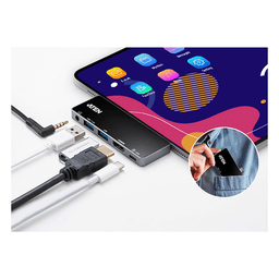 USB-C Travel Dock con Power Pass-Through