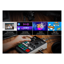 Mezclador de audio para pódcast con IA | MicLIVE™ de 6 canales