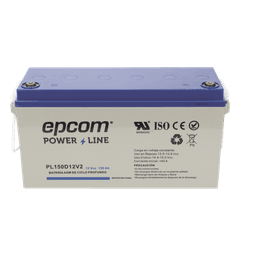 Batería de Respaldo AGM-VRLA / 12 V / 150 Ah / Ciclo Profundo / Terminales T5 / UL94-HB / Sin Mantenimiento