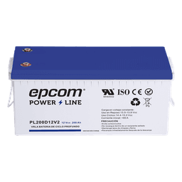 Batería de Respaldo AGM / 12 VCC / 200 Ah / Ciclo Profundo / Terminales T5 / Certificación UL