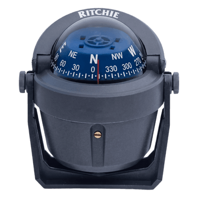 Brújula de Navegación Marítima Ritchie Explorer B-51G / Montaje en Bracket / Dial 2 3/4" (70 mm) / Iluminación Nocturna Verde / DirectiveForce Magnets / Construcción Compuesta Alta Temperatura / 100% Reparable