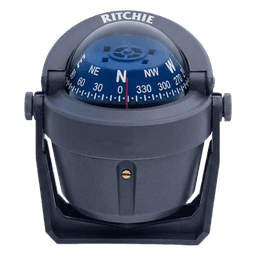 Brújula de Navegación Marítima Ritchie Explorer B-51G / Montaje en Bracket / Dial 2 3/4" (70 mm) / Iluminación Nocturna Verde / DirectiveForce Magnets / Construcción Compuesta Alta Temperatura / 100% Reparable