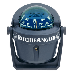 Brújula de Navegación Marítima RitchieAngler RA-91 / Montaje en Bracket / Dial 2 3/4" (70 mm) / Iluminación Nocturna Verde / DirectiveForce Magnets / Acabado Gris Anti-Reflejo / 100% Reparable
