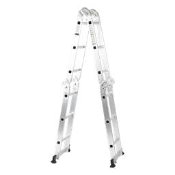 Escalera Multiposiciones / Aluminio / 3.52 m (11.55 ft) / Carga 150 kg / 4 Configuraciones / Resistente a la Corrosión