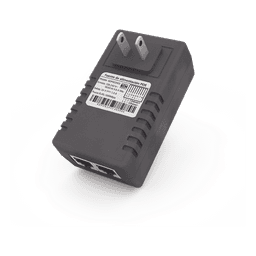 Adaptador de pared / Inyector PoE / 24 Vcc / 1 A / Controlado por chip IC / Protección contra OV, OC, SC, UV/  Fácil de instalar
