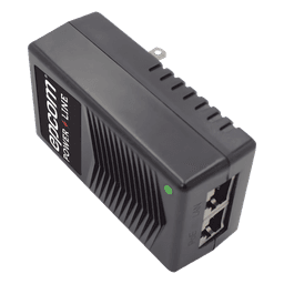 Adaptador de pared / Inyector PoE / 24 Vcc / 1 A / Controlado por chip IC / Protección contra OV, OC, SC, UV/  Fácil de instalar