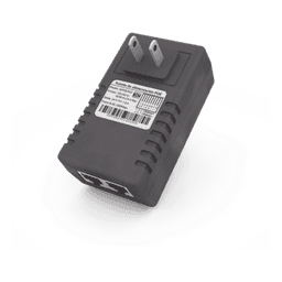 Adaptador de pared / Inyector PoE / 48 Vcc / 0.5 A / Controlado por chip IC / Protección contra OV, OC, SC, UV/  Fácil de instalar