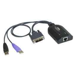 Adaptador KVM DVI USB compatible Smart Card con Virtual Media 