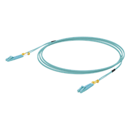 Jumper de Fibra Óptica Multimodo LC-LC Duplex 10 G, 50/125 OM3, Color Aqua, 3 Metros (9.84 Pies)
