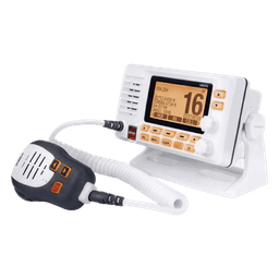 Radio Móvil Marino VHF / 25W RF / GPS Integrado / NMEA 2000 / DSC Clase D / IPX8 Sumergible / Blanco