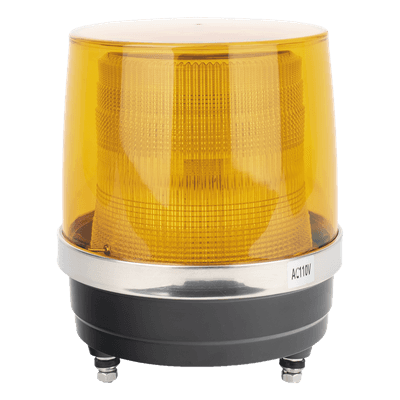 Burbuja Brillante de Larga Vida Útil, Con 150 LEDs, Color Ambar, Domo Ambar, 110 Vca