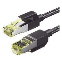 Cable Ethernet / Cat7 / F/FTP / 10 Gbps / 600 MHz / 1 m (3.28 ft) / Malla Nylon
