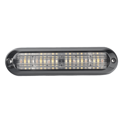 Luz Auxiliar / 18 LEDs / Tricolor Rojo/Claro/Ámbar / IP67 / Ultra Brillante / 142.6×36×14 mm
