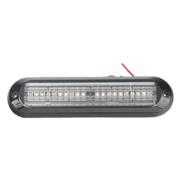 Luz Auxiliar / 18 LEDs 3W / IP67 / Tricolor Rojo/Claro/Azul / 142.6×36×14 mm / 12 Patrones / ECE R65 / SAE J595 Clase I