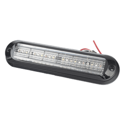 Luz Auxiliar / 18 LEDs 3W / IP67 / Tricolor Rojo/Claro/Azul / 142.6×36×14 mm / 12 Patrones / ECE R65 / SAE J595 Clase I