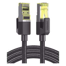 Cable Ethernet Cat7 CLASS F/FTP Redondo con Malla de Nylon 3 Metros (9.84 Pies)