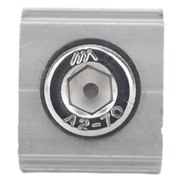 Conector N con tornillo para fijación en riel 5 y 8