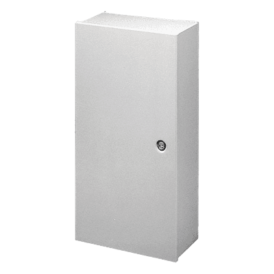 Gabinete de Bisagra Continua, Tipo 1, de 914 x 1219 x 235 mm, De Acero, Color Gris