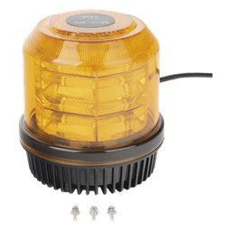Burbuja brillante de 12 LEDs, color ambar, montaje fijo